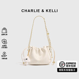 CHARLIE&KELLI CK品牌包包女款2025年链条云朵包轻奢单肩斜挎包情人节生日礼物 米白【代写贺卡 品牌礼袋】