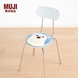 无印良品（MUJI）  使用了木棉的 动物坐垫 椅垫 座垫 北极熊4A 直径34cm