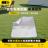 探险者（TAN XIAN ZHE）防潮垫户外帐篷垫子防水布铝箔野餐垫子地铺垫沙滩垫多人加宽 【加厚防水240x240cm】