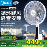 美的（Midea）【幸运草安睡风扇】直流变频落地扇一级能效电风扇家用轻音卧室小风扇语音智控90°大仰角FSD35STL