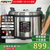 蒙得商用电压力锅大容量电高压锅8-40升商用电饭锅特大号电饭煲10人以上酒店饭店食堂煮饭锅煲汤电炖锅 18L·20-31人适用·煮饭炖肉煲汤