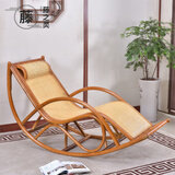 藤之灵（TENGZHILING）老人家用午休阳台懒人摇摇椅躺椅成人可睡觉大人休闲逍遥真藤沙发 浅棕色 （进口真藤 ）