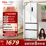 TCL 321升法式多门四开门一级能效33分贝低音小户型白色家用电冰箱国家补贴以旧换新风冷无霜R321V5-D