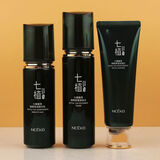 丽颜世家七植臻草御肤焕龄套装补水保湿滋润抗皱紧致提亮肤精华水 3件精华乳柔肤水洗面奶