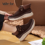 Walker Shop奥卡索休闲跑步鞋女保暖妈妈鞋加绒棉鞋女运动健步鞋女V145620