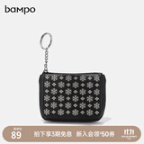 半坡饰族（bampo）钱包包包卡包小钱夹真皮牛皮柔韧耐用原创时尚小钱包便携小包 黑色