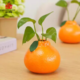 爱已装糖仿真橘子艺术花瓶简约陶瓷花瓶生日礼物客厅餐桌装饰插花瓶高10cm