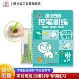 阳光宝贝 儿童控笔训练凹槽魔法练字帖动物植物学前绘画本3-6岁描红本幼升小专项训练临摹可反复书写幼小衔接 