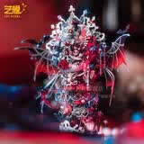艺模喵之城恶魔猫咪 3D立体拼图金属拼装模型玩具摆件手工DIY礼物