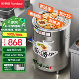 荣事达煮面炉商用煮面桶煮饺子汤粉炉麻辣烫专用锅关东煮蒸煮桶电煮锅双头煮面桶商用电煮锅煮面炉 50型/100L 9kw【标准电热款】