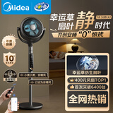 美的（Midea）【幸运草安睡Ultra】直流变频3D摇头空气循环扇/卧室静音家用电风扇/小型遥控落地扇/语音净化风扇