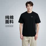 耐克（NIKE）男子运动T恤夏季轻便休闲圆领纯棉运动服BV0508-010黑L
