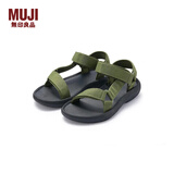无印良品 MUJI 男女通用 布带凉鞋（男士/女士）男式女式 无性别 EKB11A4S 卡其绿 280mm  /XXL/46码(3.0)