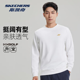 斯凯奇7A抗菌卫衣2026夏季新款百搭长袖套头打底衫男女款宽松舒适上衣