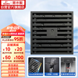 潜水艇（Submarine）MTK50-10黄铜镀镍枪灰色拉丝防臭地漏卫生间淋浴大排量地漏50管径