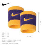 NIKE耐克护腕运动羽毛排网球吸擦汗手腕紫黄N0001565730OS/PAC277-730