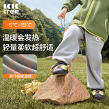 Kocotreekk树儿童裤子保暖加厚儿童抓绒裤男女童工装裤秋冬季长裤