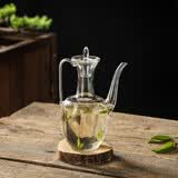 唯铭诺（WEIMINGNUO）玻璃杯泡茶壶仿宋手执壶耐热玻璃贵妃壶电陶炉可用茶水杯子 550ml