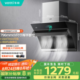 华帝（VATTI）官方抽油烟机侧吸小尺寸家用脱排吸油烟机大吸力挥手智控自动清洗一级能效以旧换新 i11135