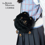 大英博物馆安德森猫包包女包萌猫毛绒手机包斜挎包送女友生日礼物新年礼物