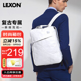 乐上（LEXON）双肩包14英寸笔记本电脑包书包泰维克纸环保旅行包时尚背包白色