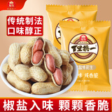 旭东百里挑一椒盐味带壳咸干花生独立小包装500g休闲零食坚果炒货年货