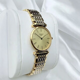 浪Longines琴瑞士手表女表优雅嘉岚超薄石英时尚休闲商务女表防水 罗马-金壳金面