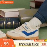 PONY波尼运动鞋童鞋经典高弹防滑软底舒适透气魔术贴易穿脱休闲鞋 234K1SO58NB 白/蓝 26 适合脚长约158~160mm