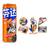 芬达X绝区零  橙味汽水饮料330ml*24罐+月城柳联动单人物周边套组