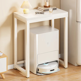 卓博茶几客厅边几角几茶桌床边桌子置物架扫地机器人架子CJ35白色矮桌