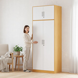 金经金属钢制衣柜主卧室家用出租房铁艺落地柜环保铁皮儿童衣橱长0.9米