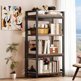 溢彩年华打印机置物架落地书架木板货架储物架阳台多功能收纳架子防锈4281