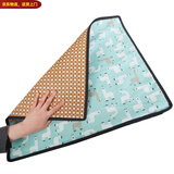 憨憨宠 宠物凉席 夏季狗狗垫子泰迪中小型犬夏天散热降温席子耐咬猫狗垫 双面凉席垫 绿色羊驼 50*40