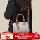 红蜻蜓包包女包2025新款斜挎单肩波士顿水桶手提包送女友生日礼物