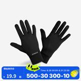 迪卡侬（DECATHLON）手套秋男女跑步健身骑行保暖触屏运动全指五指RUNC 性价比款黑色 XL
