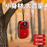 先科先科V15便携式音响小型迷你插卡音箱音乐播放器老人专用收音机随身听 中国红【不含内存卡】