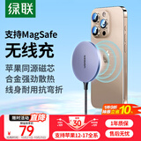 绿联【适用iPhone17】无线充电器MagSafe磁吸快充苹果16/15/14/13ProMax/PLUS手机耳机桌面充电板