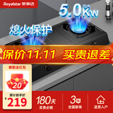 荣事达（Royalstar）燃气灶台式家用煤气燃气灶天然气灶老式液化气灶台猛火灶具 厨房双灶头煤气炉具气灶双灶 【店长推荐】5.0kW猛火+防污易清洁R86 罐装液化气