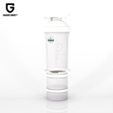 摇摇杯ON蛋白粉刻度便携带粉盒三层速搅拌奶昔男女健身运动水杯子 GWHEY 新三层 乳白色450ml1个