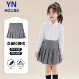 衣诺坊女童百褶裙演出服礼服英伦风短裙校园合唱服黑色西装校服园服六一