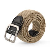 iGear弹力松紧帆布腰带女加长男士休闲针扣式皮带节日生日礼物送女友