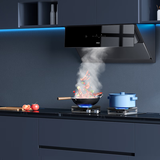 老板（Robam）【三面拢烟侧吸】变频24大风量油烟机灶具家用抽烟机28D3S+57G7A大火力天然气灶【套装商品】