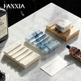 繁夏皂碟香皂盒肥皂盒沥水高级轻奢卫生间皂托酒店香皂置物架家用皂盒