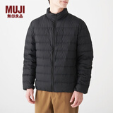 无印良品 MUJI 男式 轻量羽绒便携式 夹克 外套 19AD431 黑色 XL