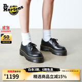 马丁博士（Dr.Martens）1461 Quad秋新款爆款松糕通勤光面皮皮鞋 黑色 36
