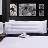 同花顺全棉长枕头双人枕头情侣款枕芯 决明子+蚕沙花草枕头芯纯棉枕套 1.5米纤维双人枕（柔软款） 单只