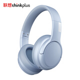 联想（Lenovo）头戴式无线蓝牙耳机 游戏电竞低延迟高音质立体声音乐通话降噪运动耳机 30h长续航 TH20蓝色