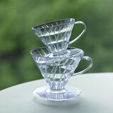 HARIOV60 耐热树脂手冲咖啡滤杯咖啡过滤器手冲咖啡滤网02号