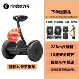 九号9号平衡车 成人两轮电动体感车 智能儿童平衡车 便携折叠踏板思维车 平行代步车 九号平衡车黑色-官方标配