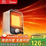 美的（Midea）【小身材】暖风机家用/小太阳取暖器/小型电暖器/电暖气/电热风扇/暖手宝台地两用速热便携HFU15D